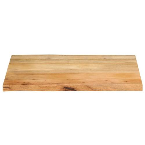 Bordplade 70x60x2,5 cm naturlig kant massivt mangotræ