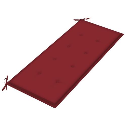 Havebænk med hynde 120 cm bambus