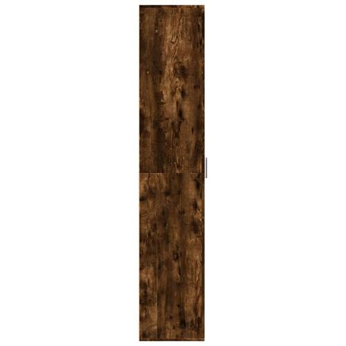 Højskab 60x35x180 cm konstrueret træ røget egetræsfarve