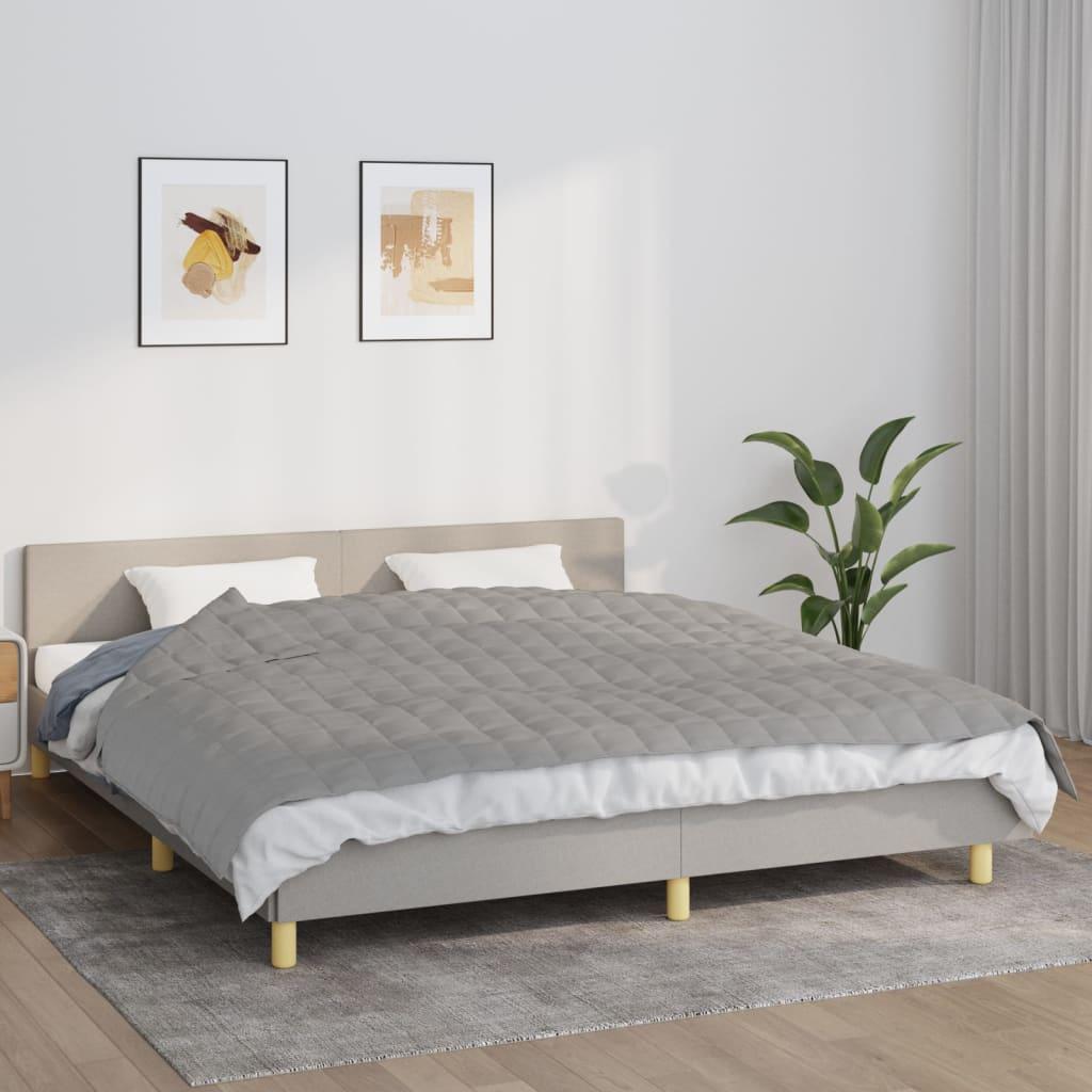 Tyngdetæppe 155x220 cm 11 kg stof grå