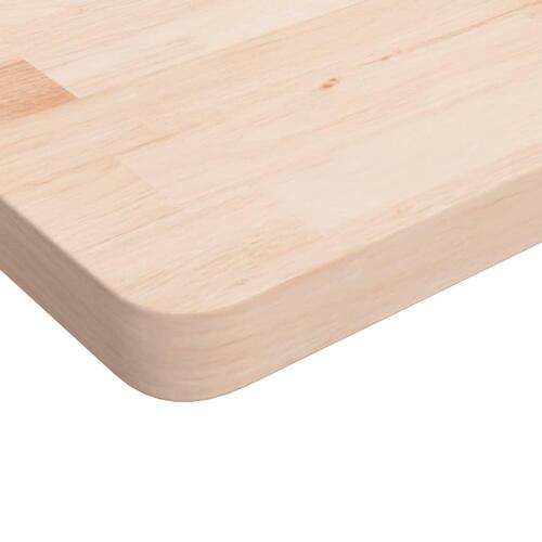 Bordplade til badeværelse 100x60x4 cm massivt træ ubehandlet