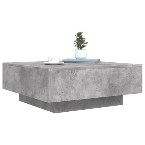Sofabord 80x80x31 cm konstrueret træ betongrå