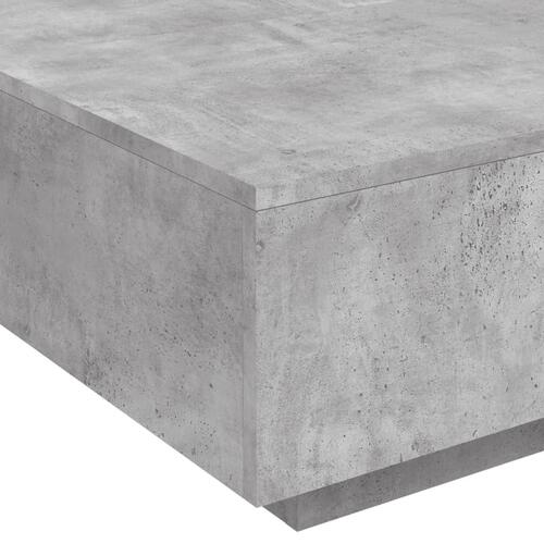 Sofabord 80x80x31 cm konstrueret træ betongrå
