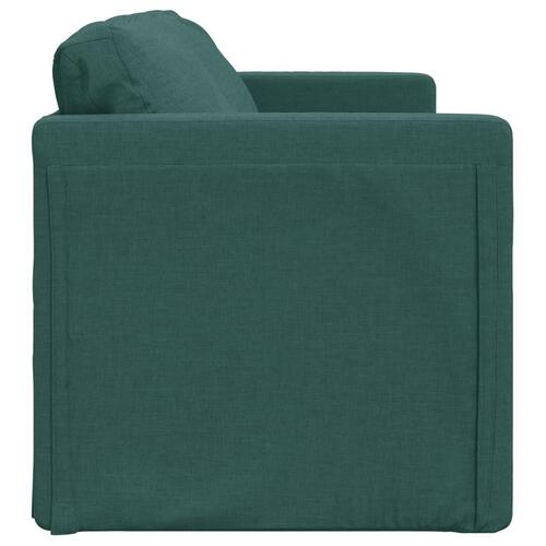 2-i-1 sovesofa 112x174x55 cm stof mørkegrøn