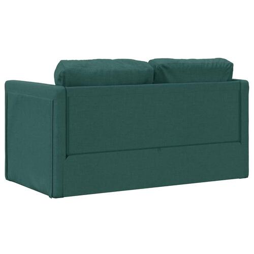 2-i-1 sovesofa 112x174x55 cm stof mørkegrøn