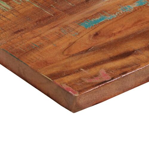 Bordplade 90x20x3,8 cm rektangulær massivt genbrugstræ