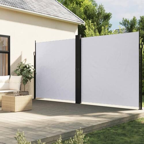 Sammenrullelig sidemarkise 220x600 cm hvid