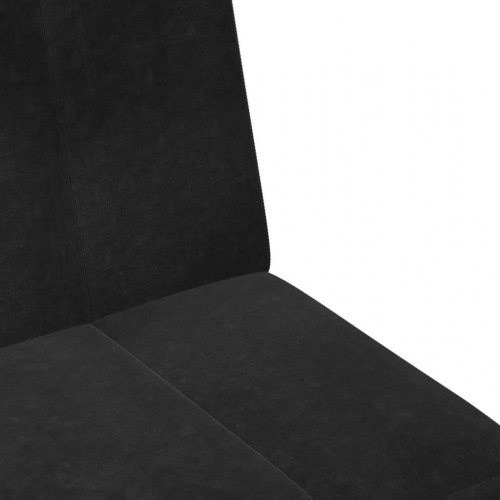 2-personers sovesofa med fodskammel velour sort