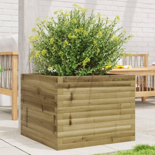 Plantekasse 60x60x45,5 cm imprægneret fyrretræ