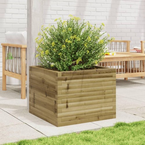 Plantekasse 60x60x45,5 cm imprægneret fyrretræ