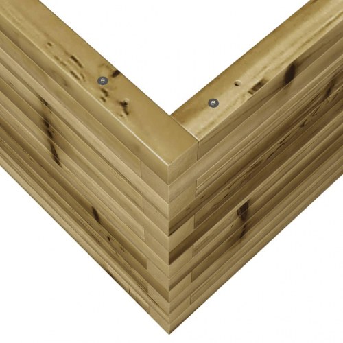 Plantekasse 60x60x45,5 cm imprægneret fyrretræ