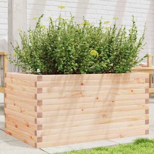 Plantekasse i massivt fyrretræ 90 x 60 x 45,5 cm