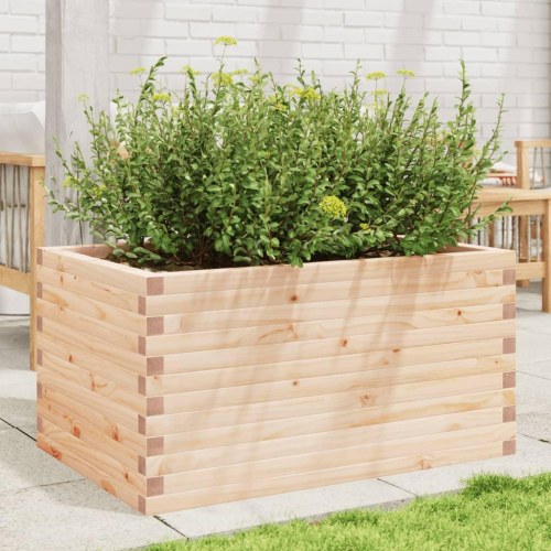 Plantekasse i massivt fyrretræ 90 x 60 x 45,5 cm
