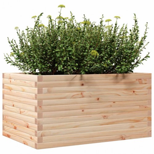 Plantekasse i massivt fyrretræ 90 x 60 x 45,5 cm