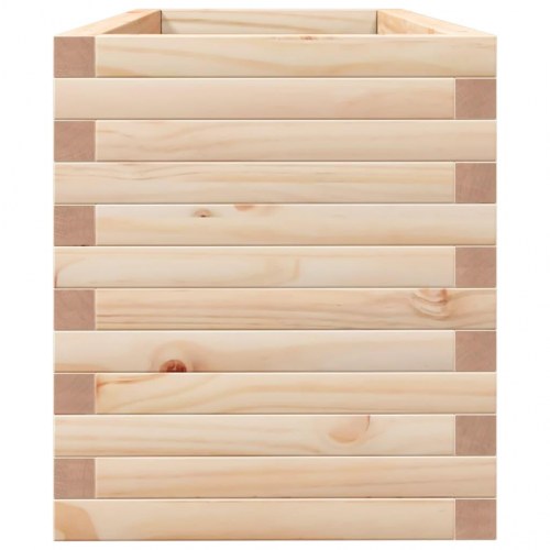 Plantekasse 110×40×45,5 cm i massivt fyrretræ - rektangulær blomsterkasse