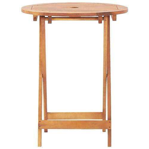 Bistrosæt 3 dele stof og massivt træ beige
