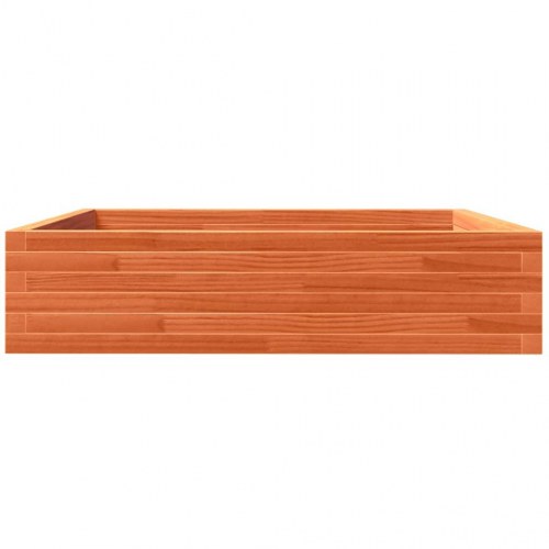 Plantekasse 100 x 100 x 23 cm i massivt fyrretræ - gyldenbrun