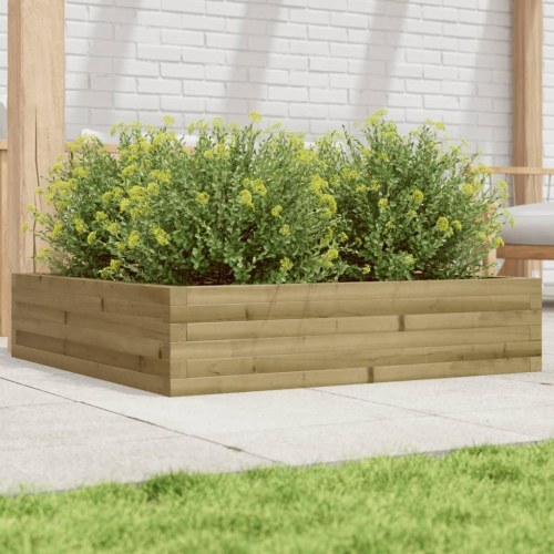 Plantekasse 100x100x23 cm imprægneret fyrretræ