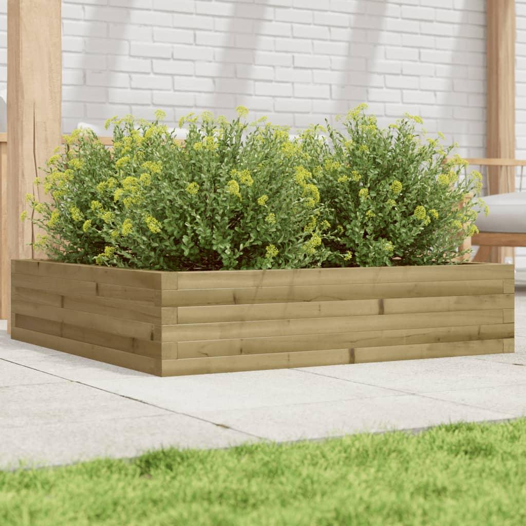 Plantekasse 100x100x23 cm imprægneret fyrretræ