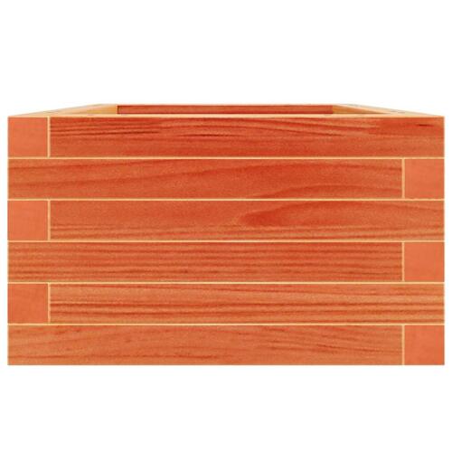 Plantekasse 40x40x23 cm massivt fyrretræ gyldenbrun