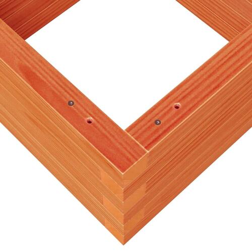 Plantekasse 40x40x23 cm massivt fyrretræ gyldenbrun