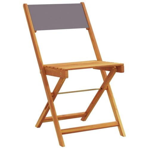 Foldbare havestole 4 stk. stof og massivt træ antracit