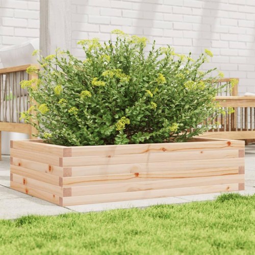Plantekasse i massivt fyrretræ - 90 x 60 x 23 cm