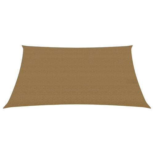 Solsejl 160 g/m² 3,5x4,5 m HDPE gråbrun