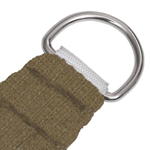 Solsejl 160 g/m² 3,5x4,5 m HDPE gråbrun