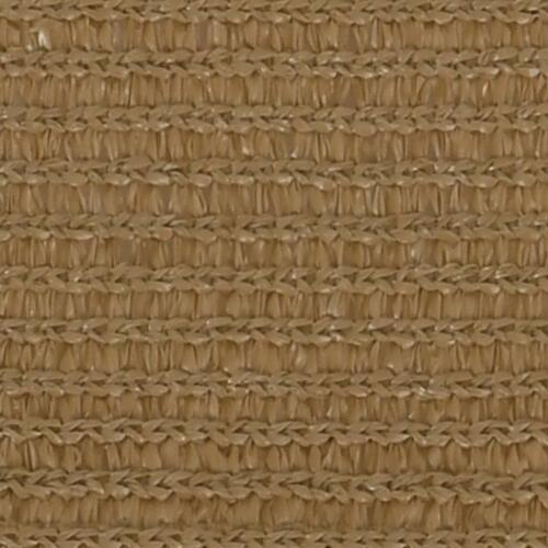 Solsejl 160 g/m² 3,5x4,5 m HDPE gråbrun