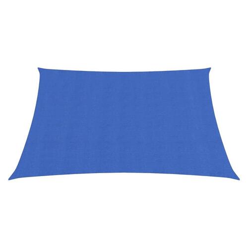 Solsejl 2x2 m 160 g/m² HDPE blå