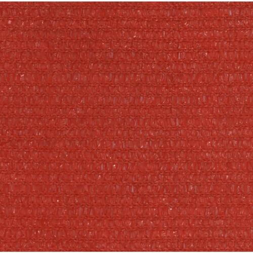 Solsejl 2,5x3,5 m 160 g/m² HDPE rød