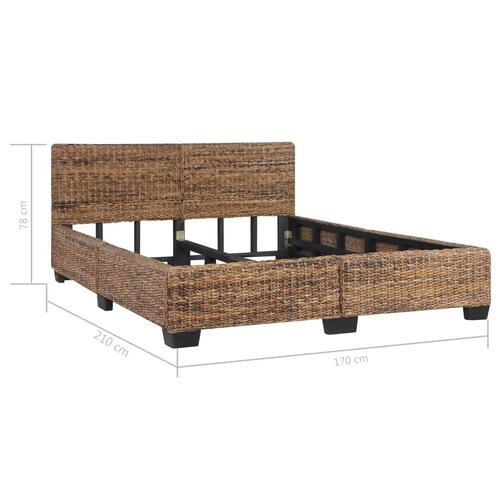 Sengestel 160 x 200 cm naturlig rattan