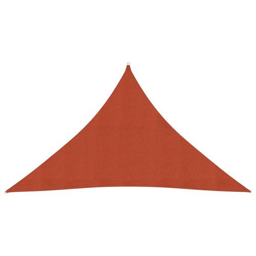 Solsejl 2,5x2,5x3,5 m 160 g/m² HDPE terrakotta