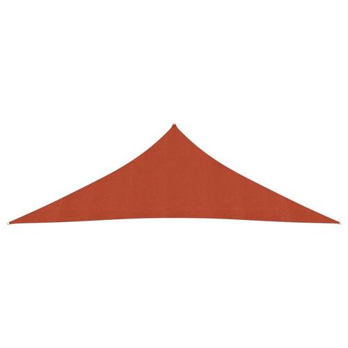 Solsejl 2,5x2,5x3,5 m 160 g/m² HDPE terrakotta