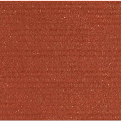 Solsejl 2,5x2,5x3,5 m 160 g/m² HDPE terrakotta
