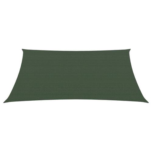 Solsejl 2x2,5 m 160 g/m² HDPE mørkegrøn