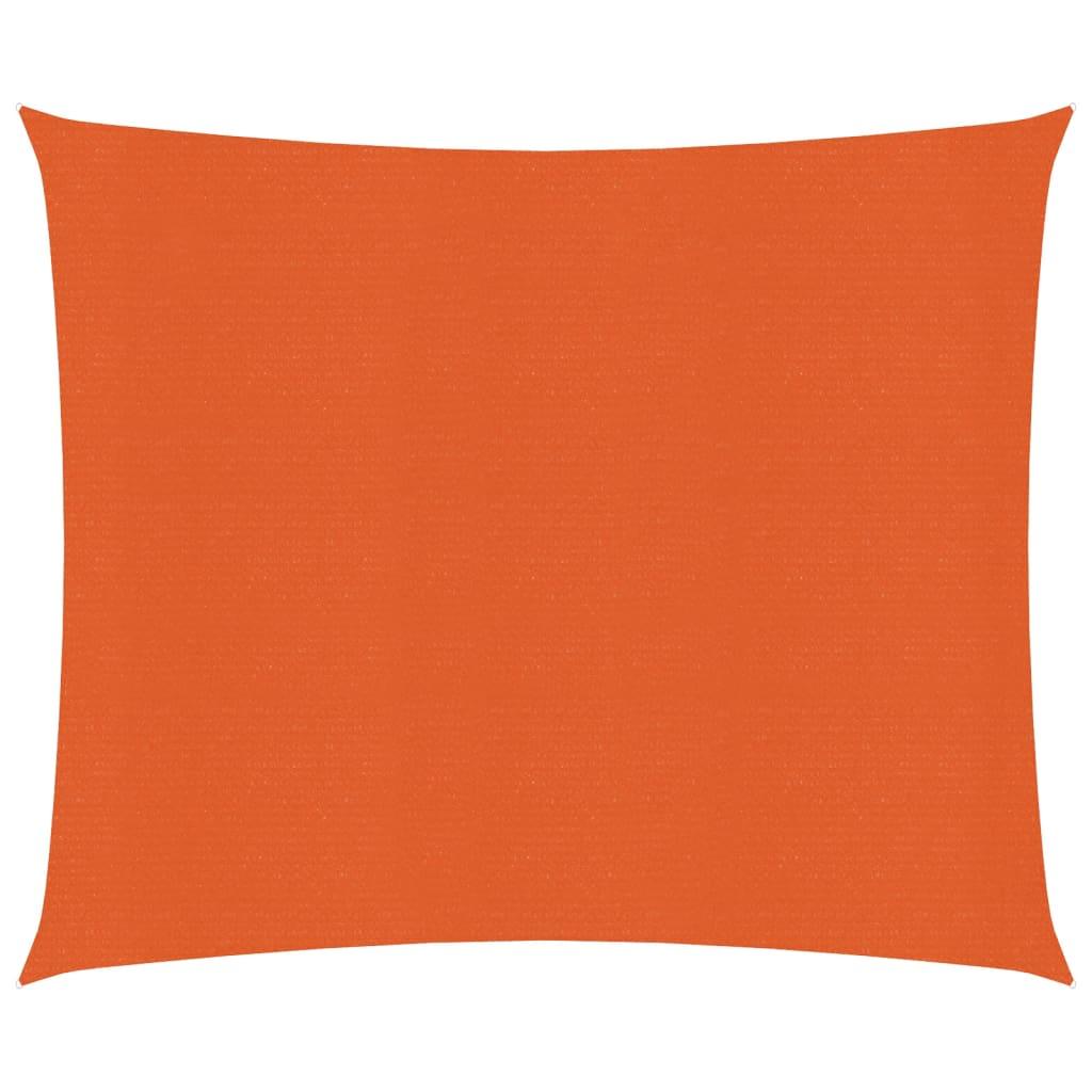 Solsejl 2X2,5 M 160 G/M² Hdpe Orange - 2 x 2.5 m