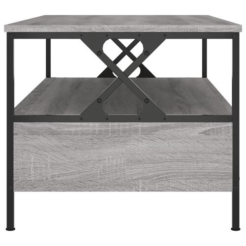 Sofabord 100x51x45 cm konstrueret træ grå sonoma-eg