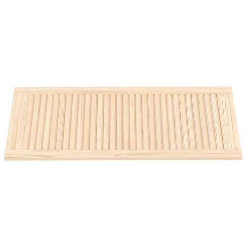 Skabslåge 99,3x39,4 cm lameldesign massivt fyrretræ