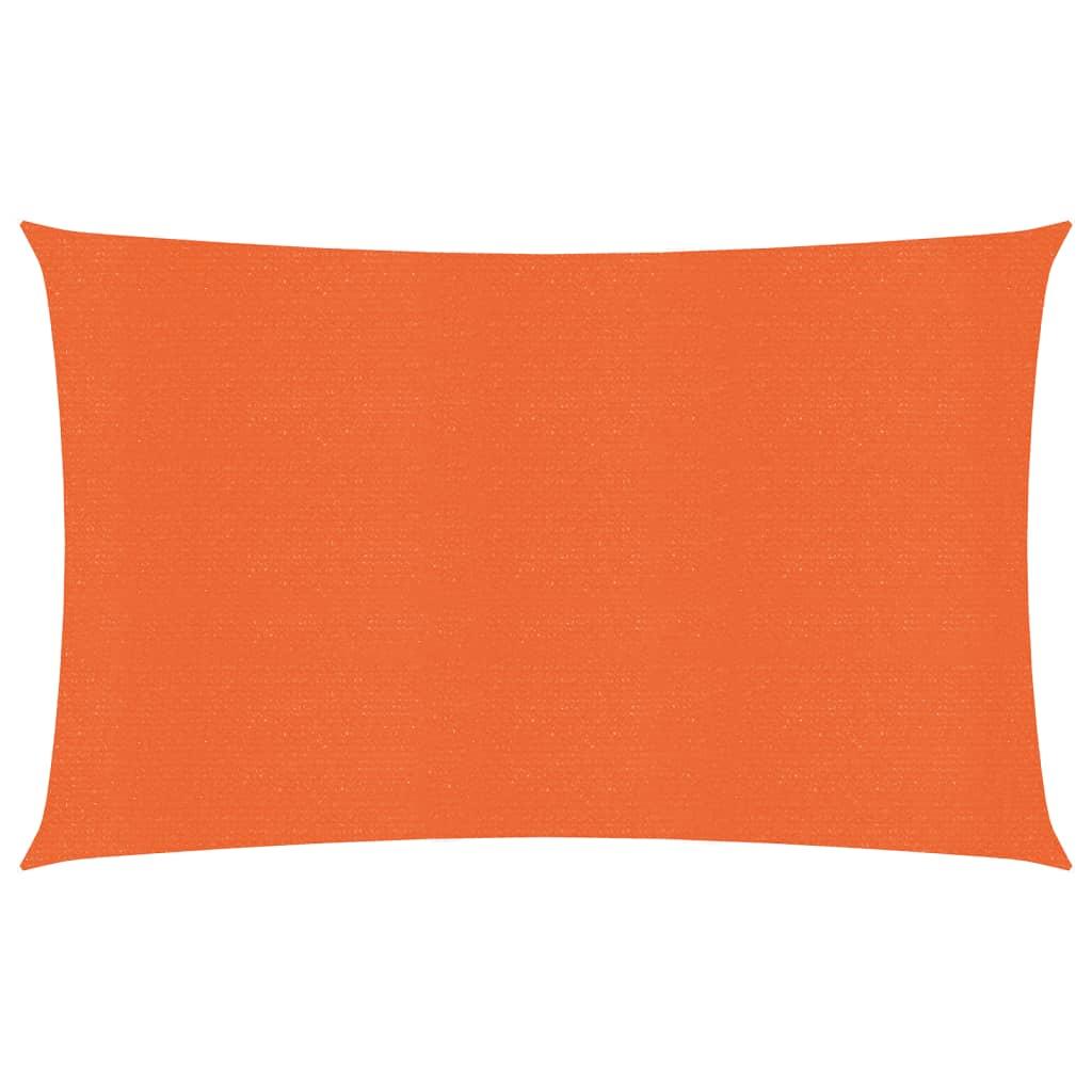 Solsejl 2X2,5 M 160 G/M² Hdpe Orange - 5 x 7 m