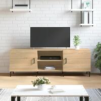 Tv-bord 150x30x50 cm konstrueret træ sonoma-eg