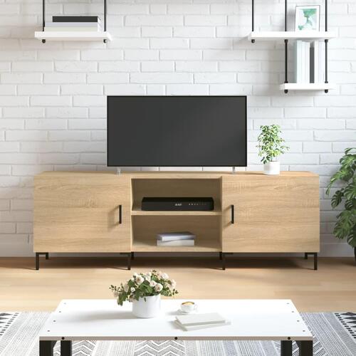 Tv-bord 150x30x50 cm konstrueret træ sonoma-eg