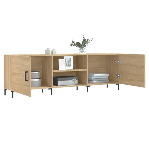 Tv-bord 150x30x50 cm konstrueret træ sonoma-eg