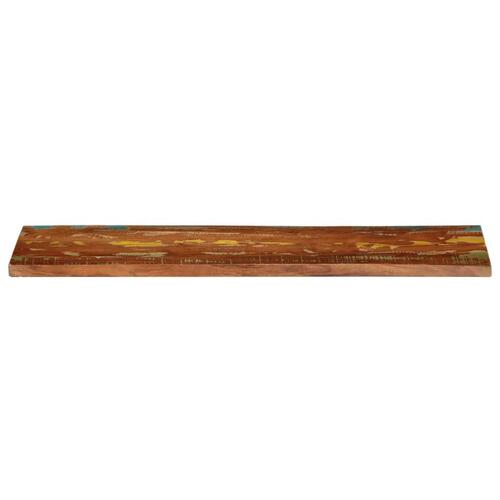 Bordplade 100x20x3,8 cm rektangulær massivt genbrugstræ