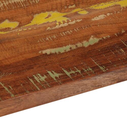 Bordplade 100x20x3,8 cm rektangulær massivt genbrugstræ