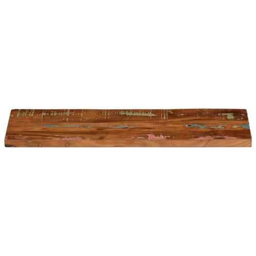 Bordplade 90x30x3,8 cm rektangulær massivt genbrugstræ