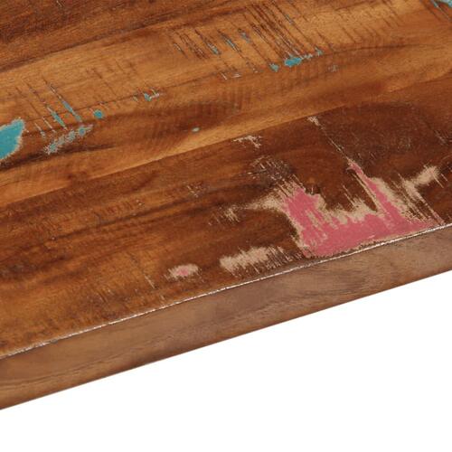 Bordplade 90x30x3,8 cm rektangulær massivt genbrugstræ