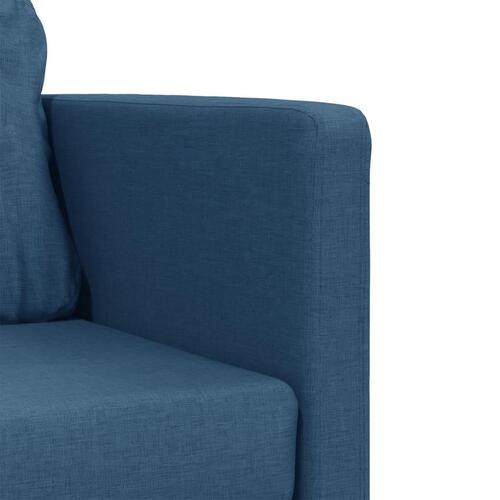 2-i-1 sovesofa 112x174x55 cm stof blå