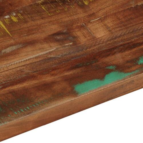 Bordplade 160x50x3,8 cm rektangulær massivt genbrugstræ
